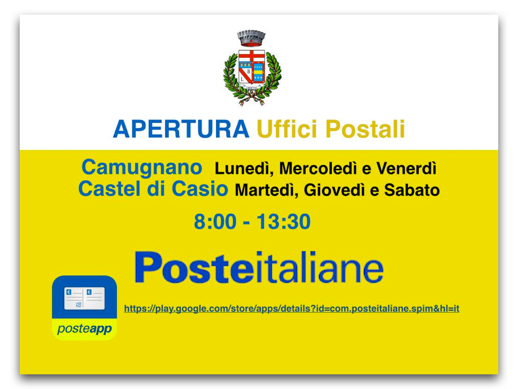Nuovi orari Poste