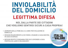 Proroga raccolta firme 'Disegno di legge sulla legittima difesa' Scadenza 16 Luglio 2016