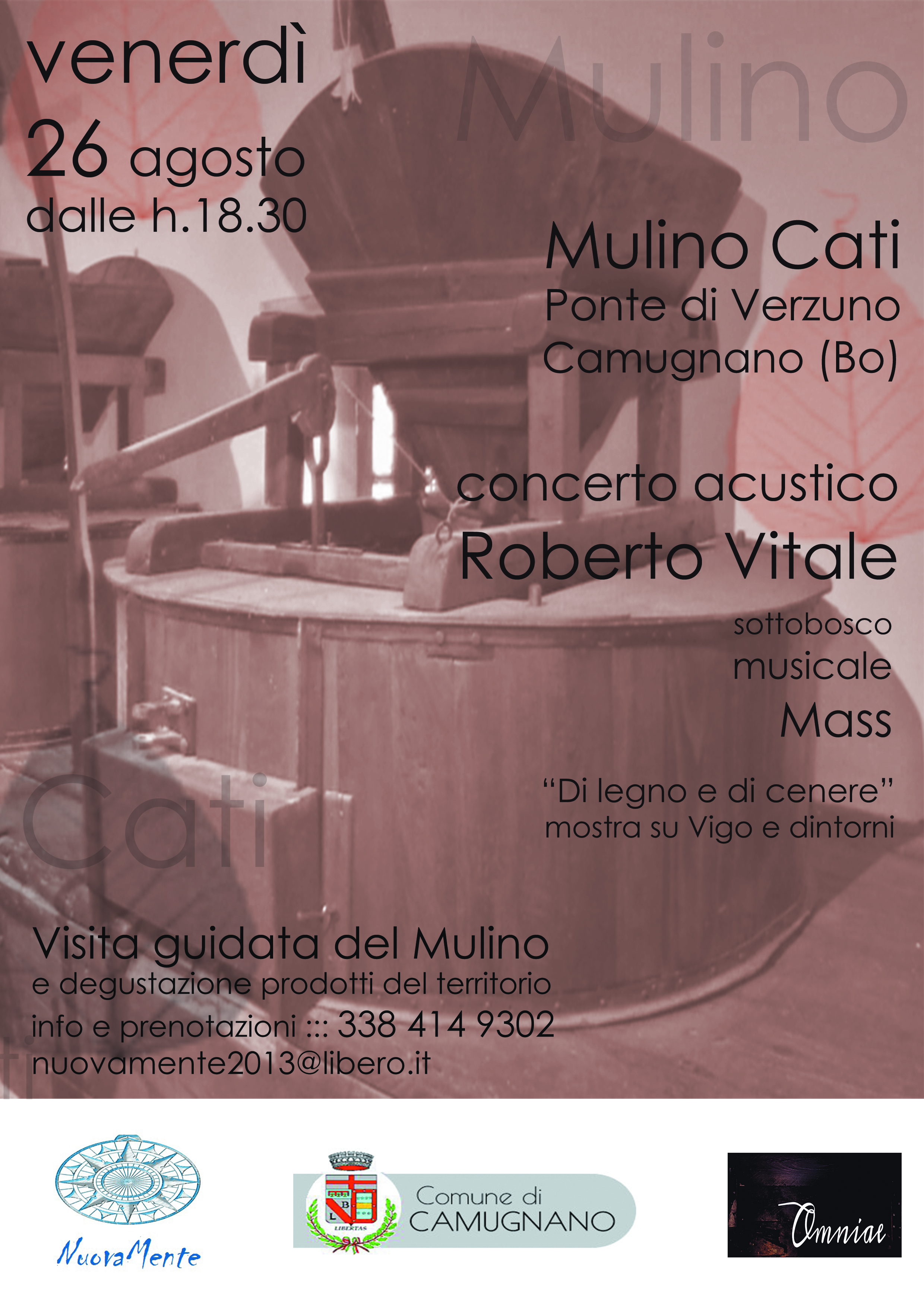 Mulino Cati - Venerdì 26 Agosto 2016  Concerto Acustico