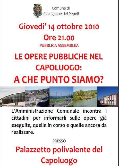 Le opere pubbliche nel Capoluogo: a che punto siamo?