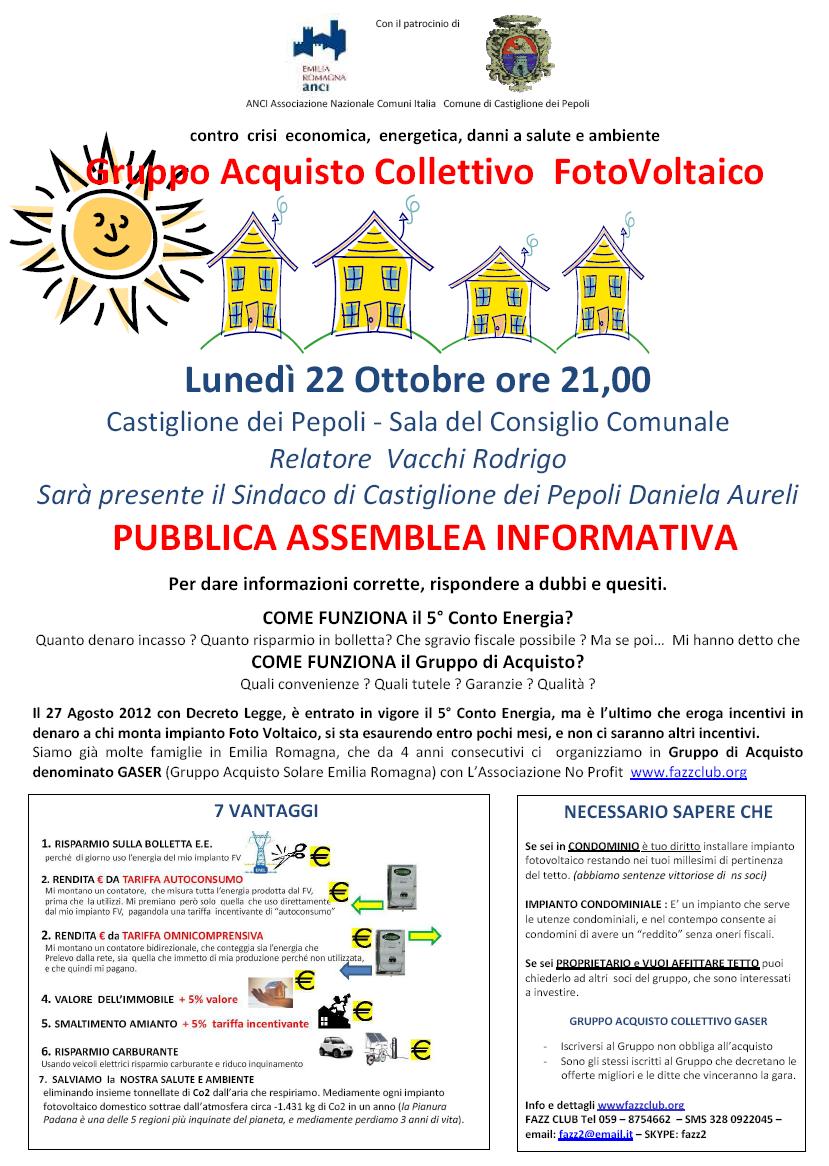 Gruppo di acquisto collettivo fotovoltaico