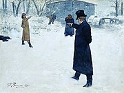 Lenszkij és Anyegin párbaja, Repin festménye