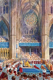 VI. György brit király koronázása a westminsteri apátságban