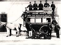 A Székesfővárosi Közlekedési Vállalat omnibusza 1896-ban