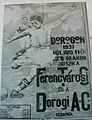 Dorog–Ferencváros meccsplakát 1937-ből