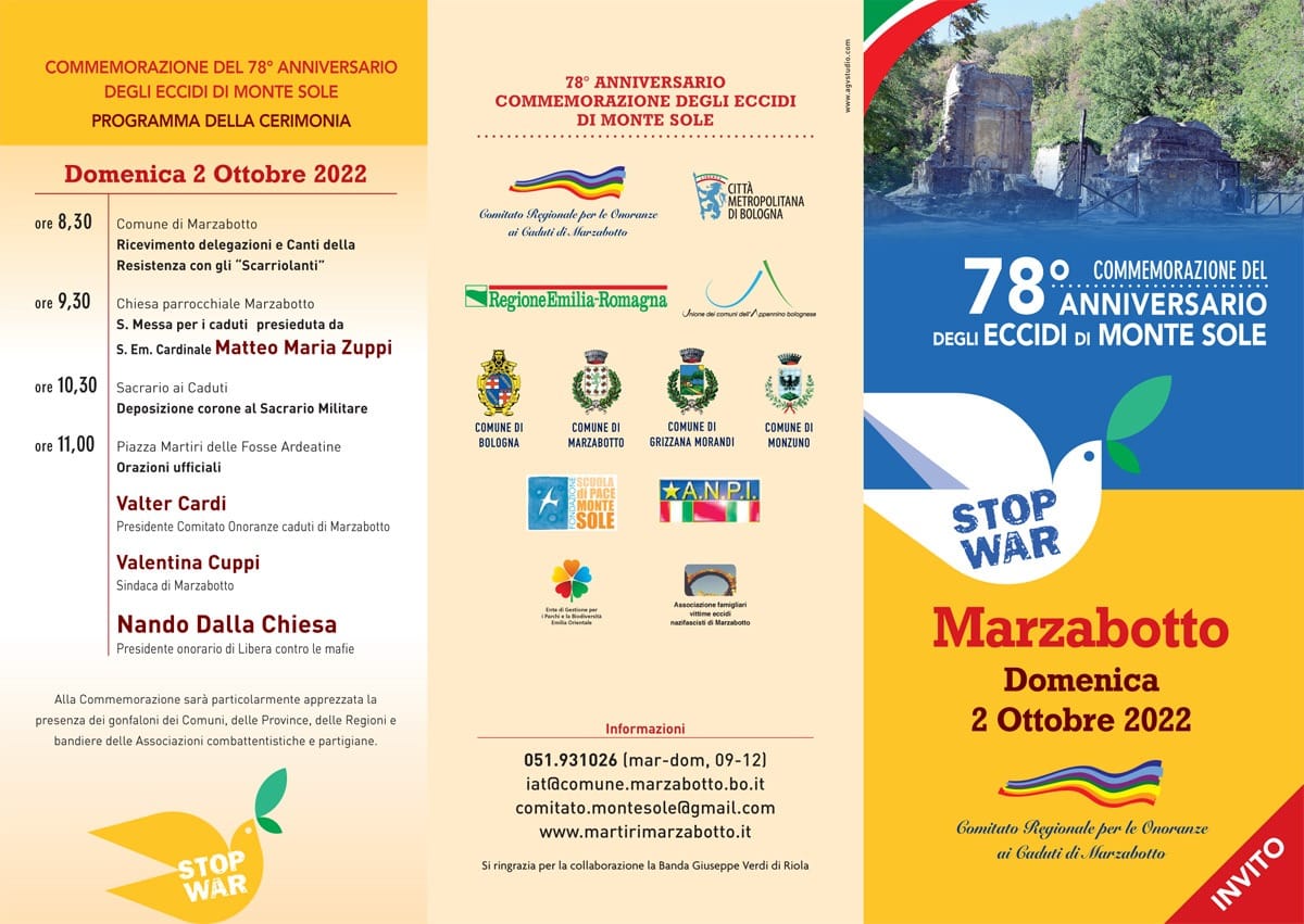 Domenica 2 ottobre 2022 a Marzabotto