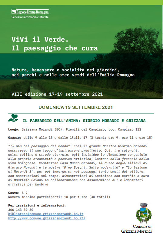 Vivi il Verde 2021 a Grizzana Morandi