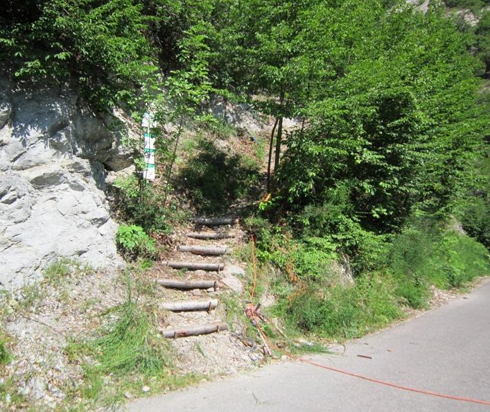 Sentiero CAI 61 in località Veggio