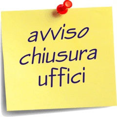 Comunicazione chiusura uffici 