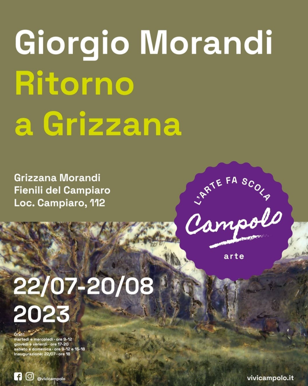 Giorgio Morandi. Ritorno a Grizzana a cura di Marilena Pasquali