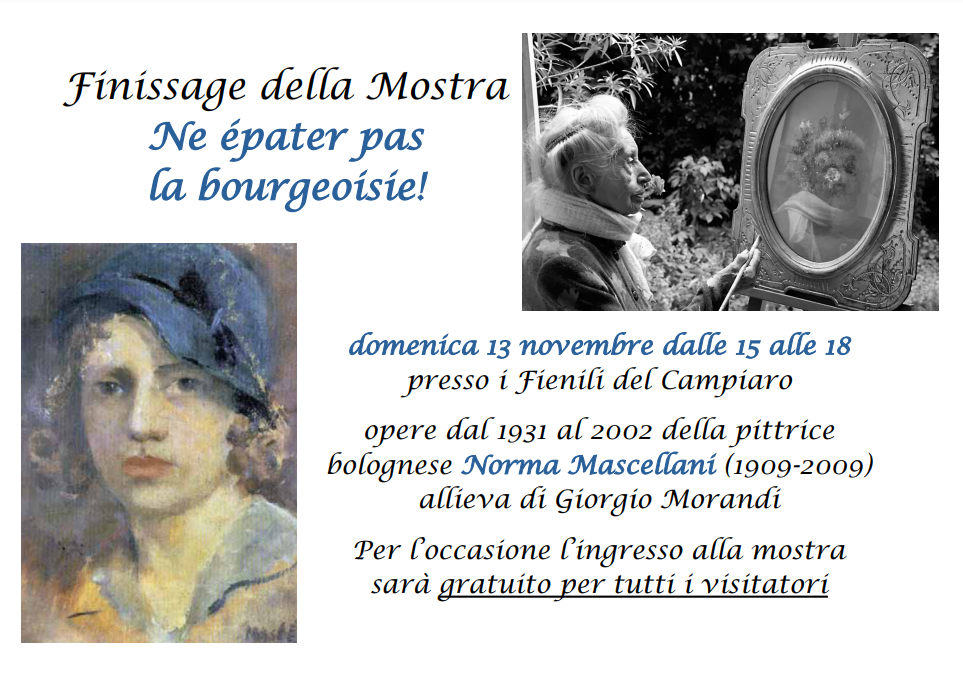 Finissage della mostra di Norma Mascellani