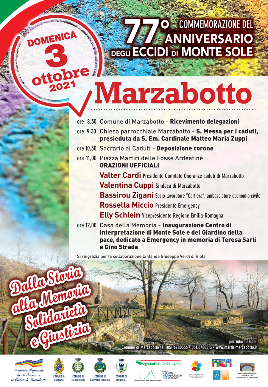 COMMEMORAZIONE 77° ANNIVERSARIO ECCIDI DI MARZABOTTO