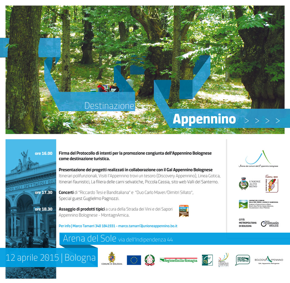 'Destinazione Appennino', programma dell'iniziativa