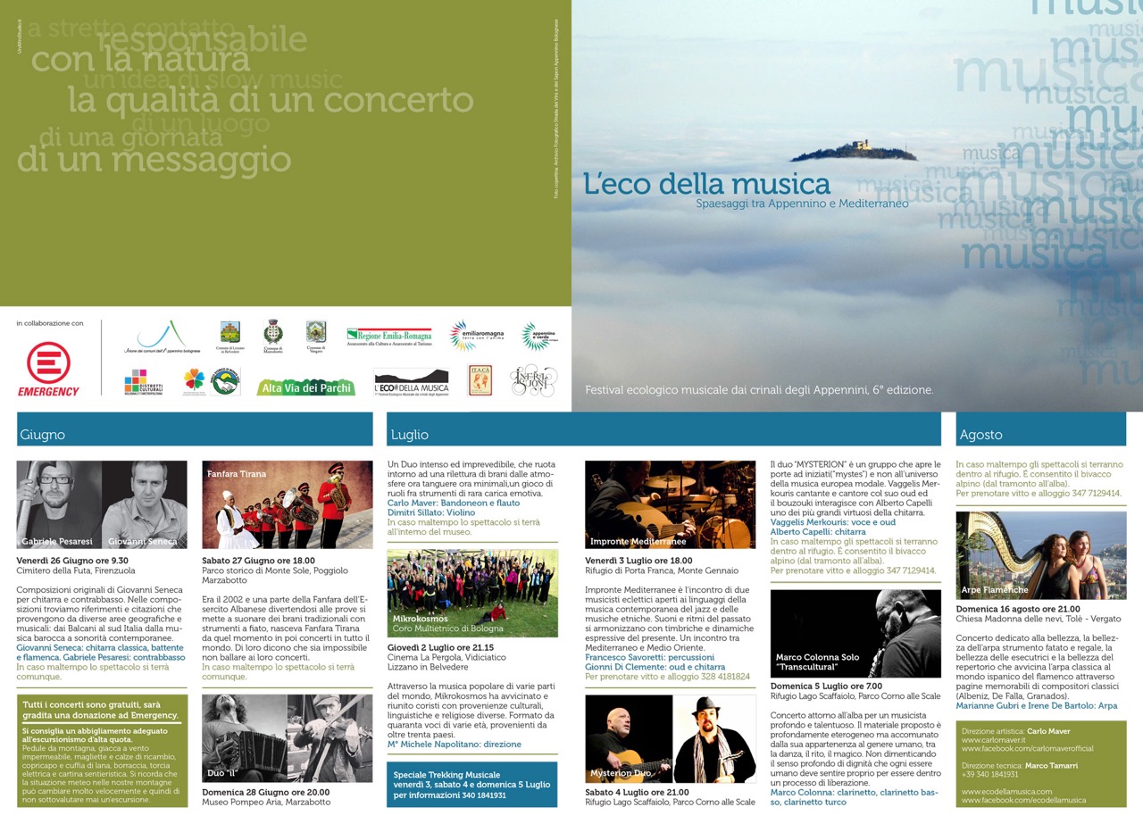 Il Programma de 'L'Eco della Musica' 2015