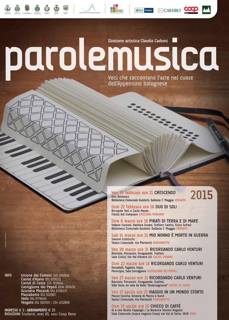 Il programma della rassegna 'ParoleMusica 2015'