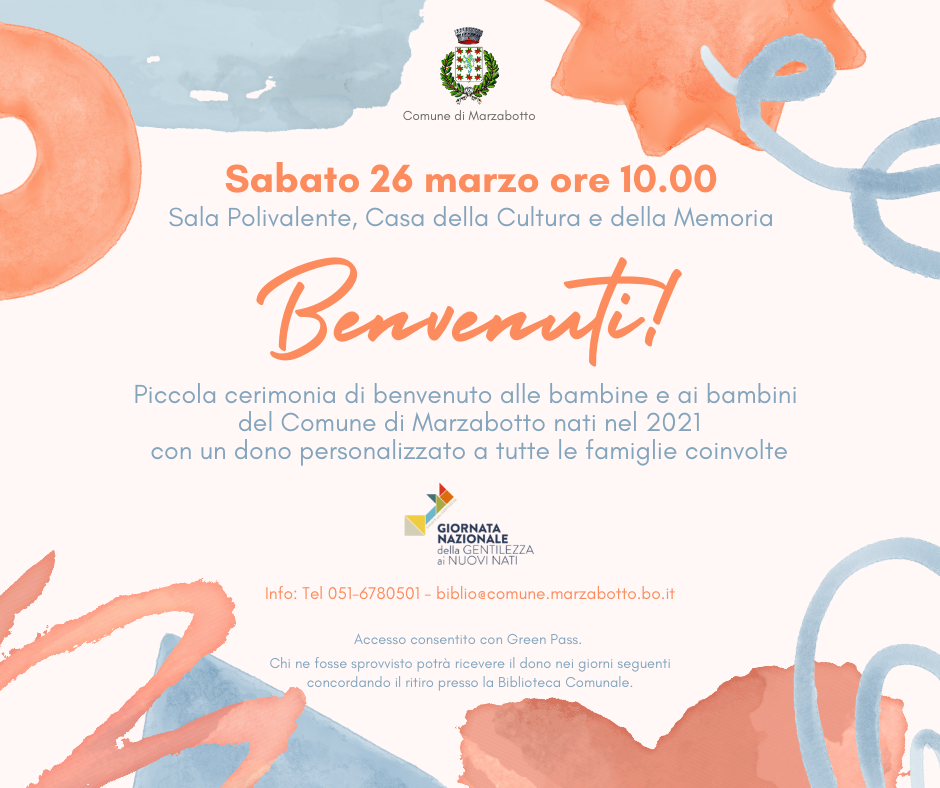 Marzabotto, il benvenuto ai nuovi nati