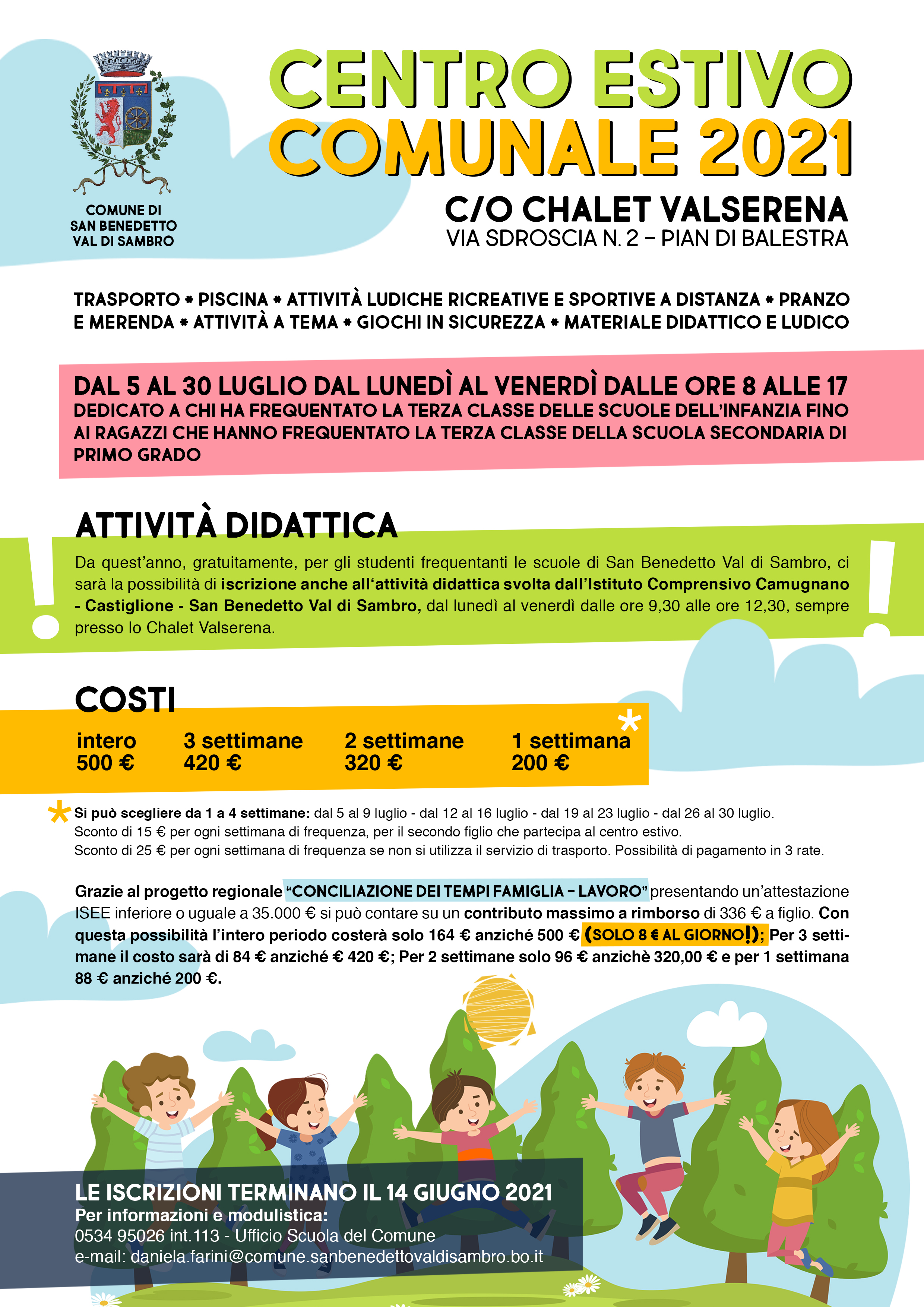 A San Benedetto è tempo di Centri estivi