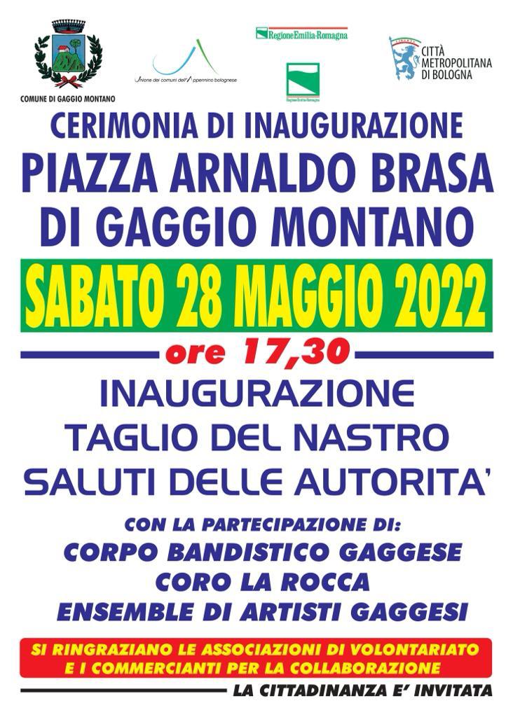 Gaggio Montano, inaugura la nuova piazza
