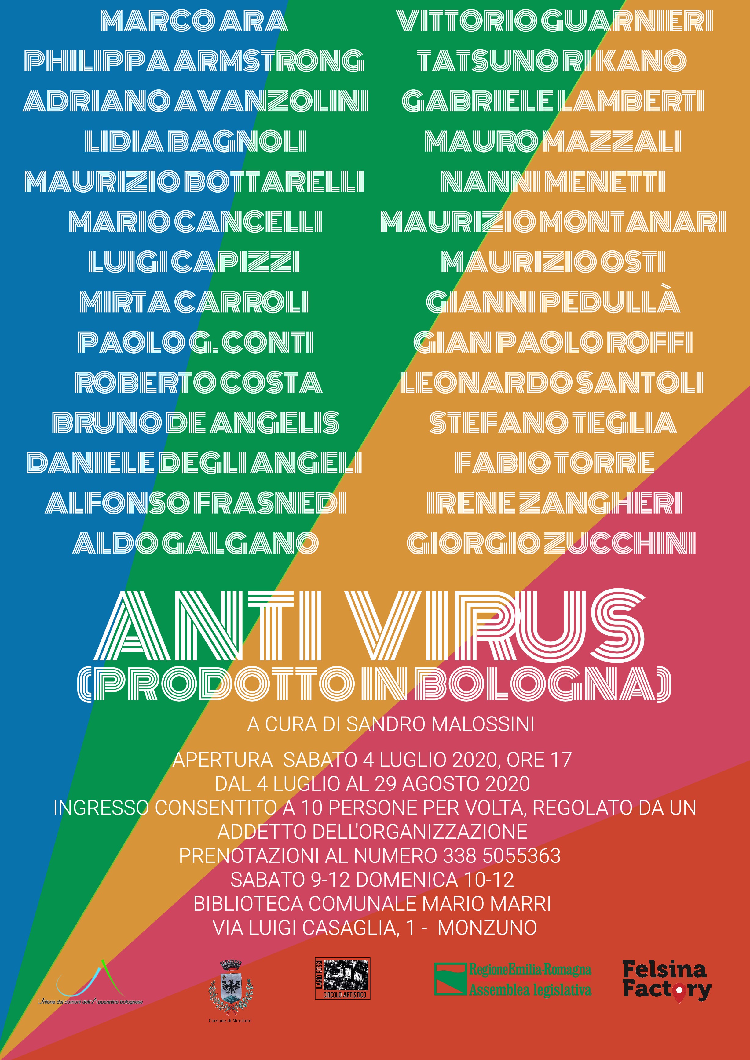 Dopo la versione virtuale la mostra “Anti virus” a Monzuno apre ai visitatori
