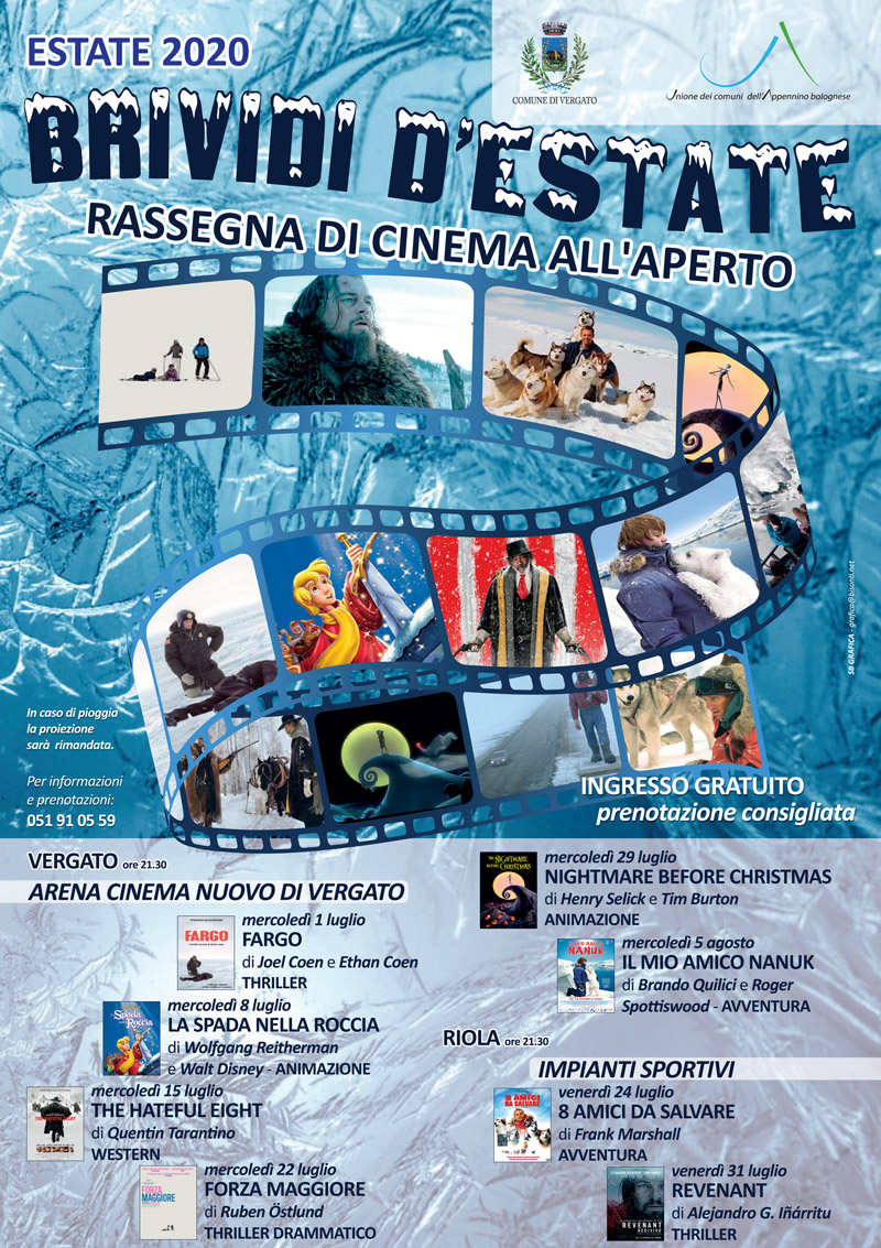 Brevi: al via la rassegna cinematografica Brividi d'estate a Vergato