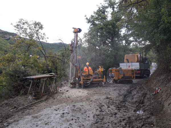 Sanguineda: entro la fine di novembre ripristinato il tratto della strada comunale a rischio frana