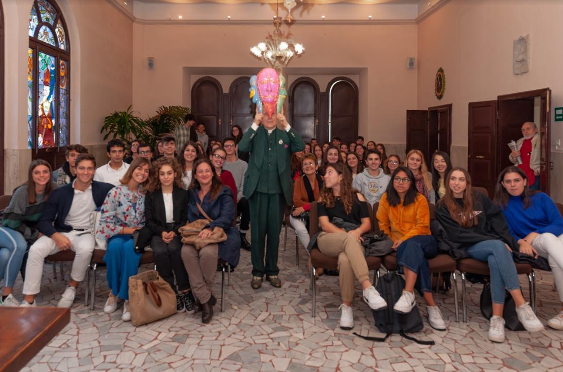 Gli studenti del Liceo Galvani di Bologna hanno incontrato il maestro Luigi Ontani