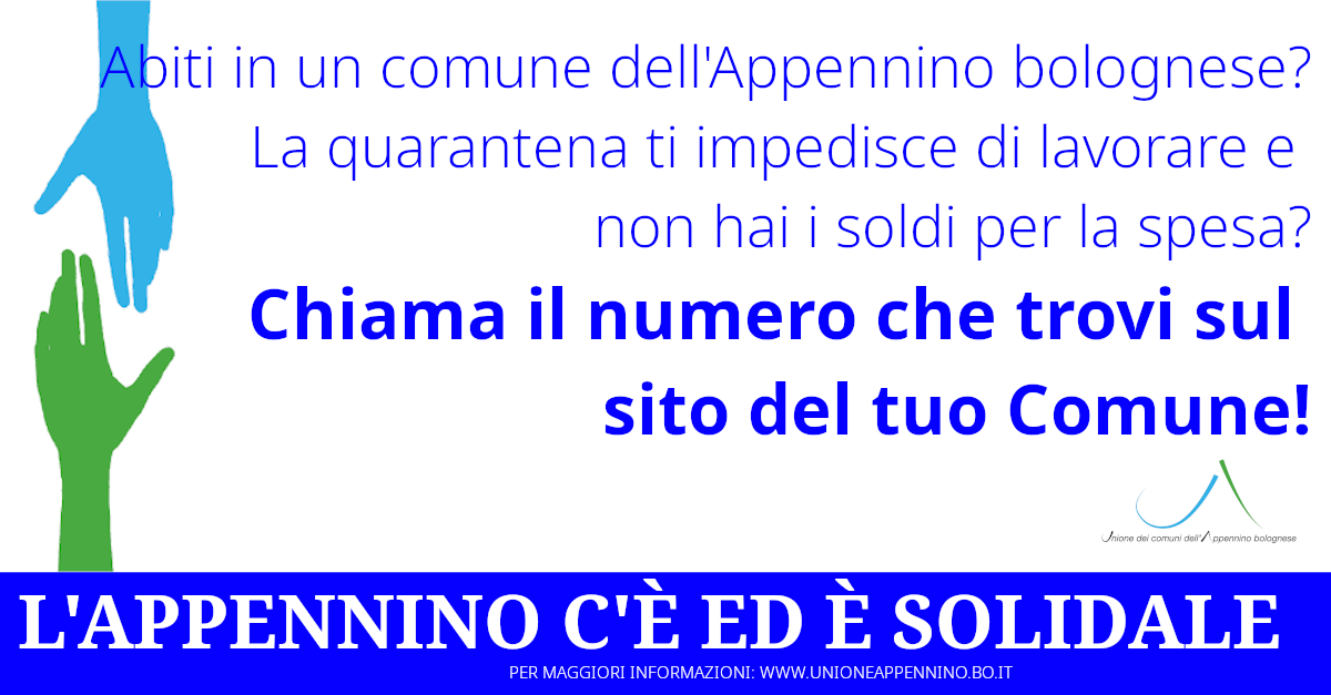 Spesa solidale: i comuni dell'Appennino bolognese definiscono le azioni per aiutare chi ha bisogno