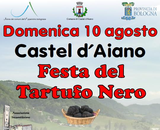 Festa del Tartufo Nero a Castel d’Aiano il 10 agosto: gastronomia, musica, dimostrazioni di ricerca